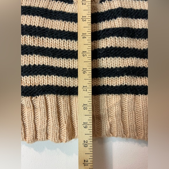 For Love and Lemons Elyse Two Tone Stripe Half Zip Hoodie Sweater (sku275) small - Picture 5 of 11